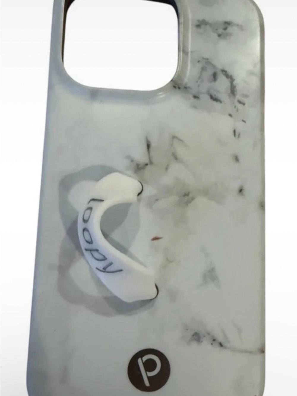 Loopy Marble White Phone Case for iPhone 13 Pro - Picture 3 of 3